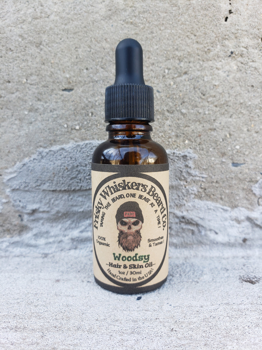 Beard Oi l~ Woodsy ~ Frisky Whiskers Beard Co – Frisky Whiskers