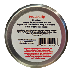 ALL NATURAL~Death Grip~Stache Wax~Unscented